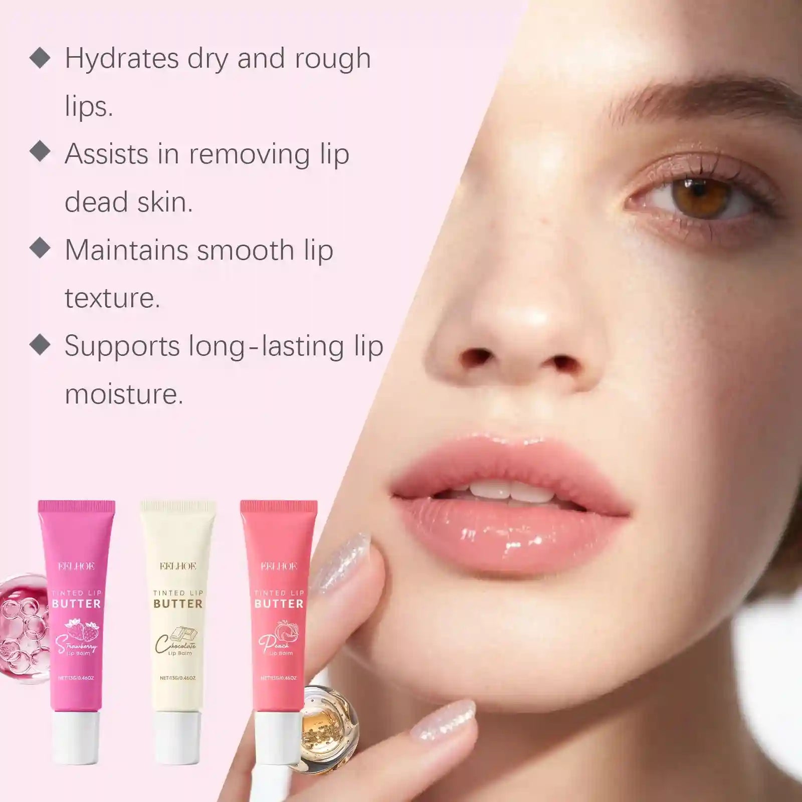 Hydrating Lip Care Set: Nourishing Long-Lasting Moisture Balm Treatment Lip Care Tidesmit