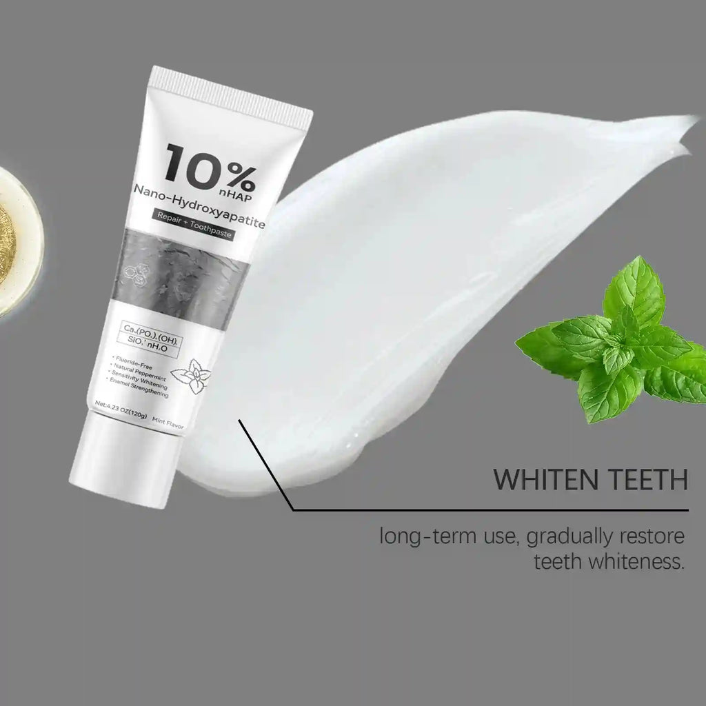 Tidesmit nano hydroxyapatite toothpaste for teeth whitening and effective tartar and plaque removal