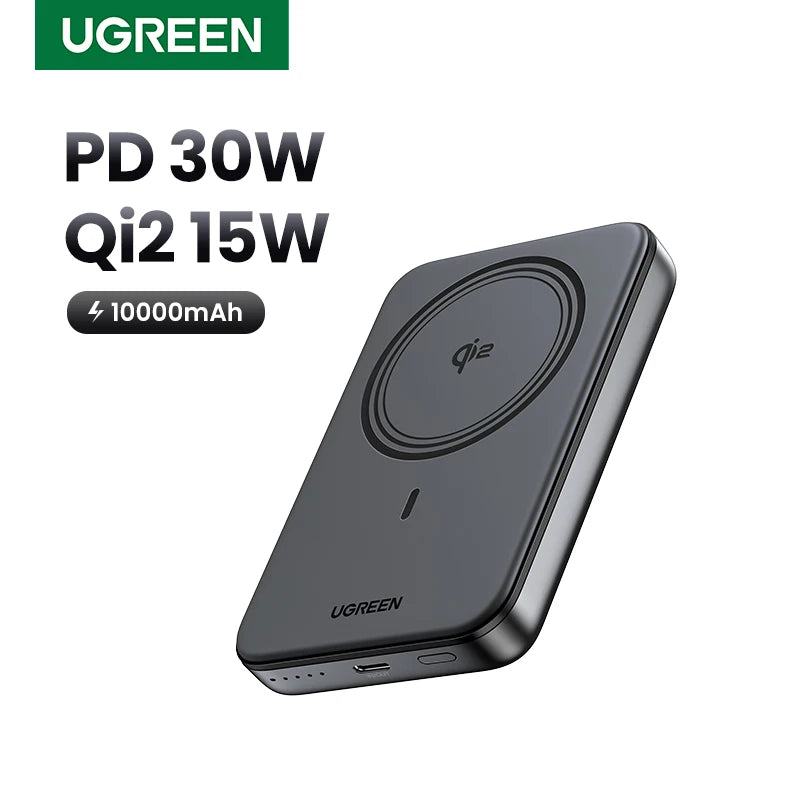 Magnetic Power Bank 10000mAh Qi2 30W Fast Charger for iPhone Tidesmit