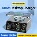 140W Smart Quick Charger 8-Port USB Fast Charging Station for Multiple Android Phone Travel Home Office Party Hotel Restaurant