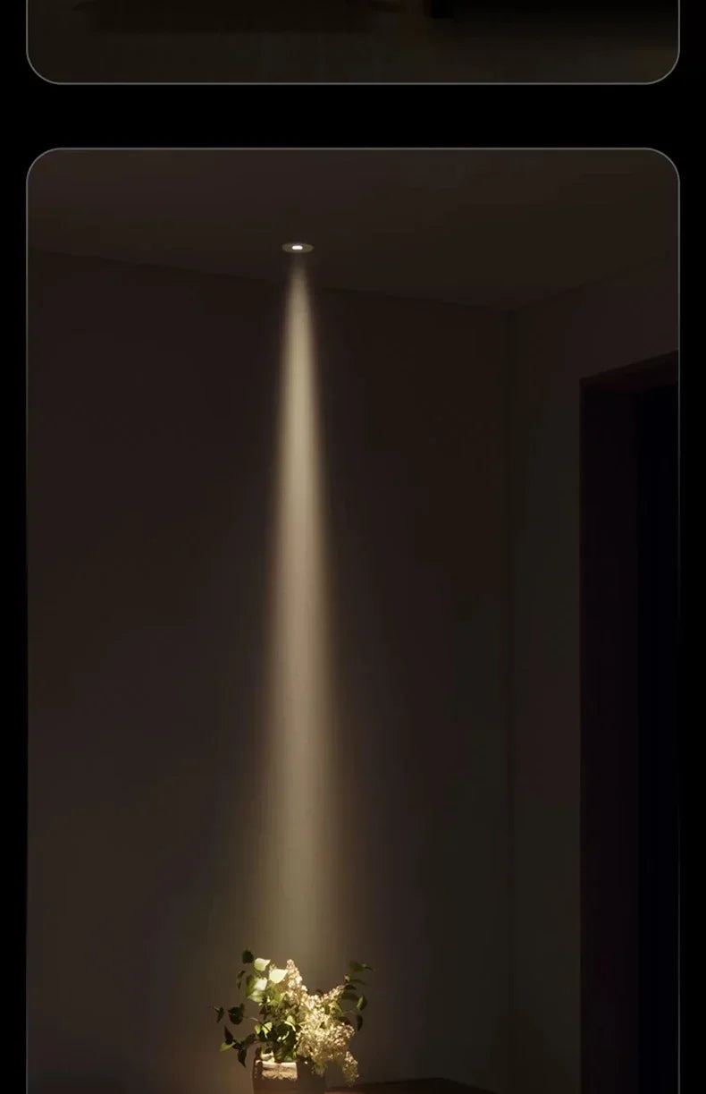 Ultra Thin Small Beam Angle Led Spotlights Spot Light Embedded 3W 5W 7W 3 8 15 Degree Ceiling Foco For Home Picture Art Museum