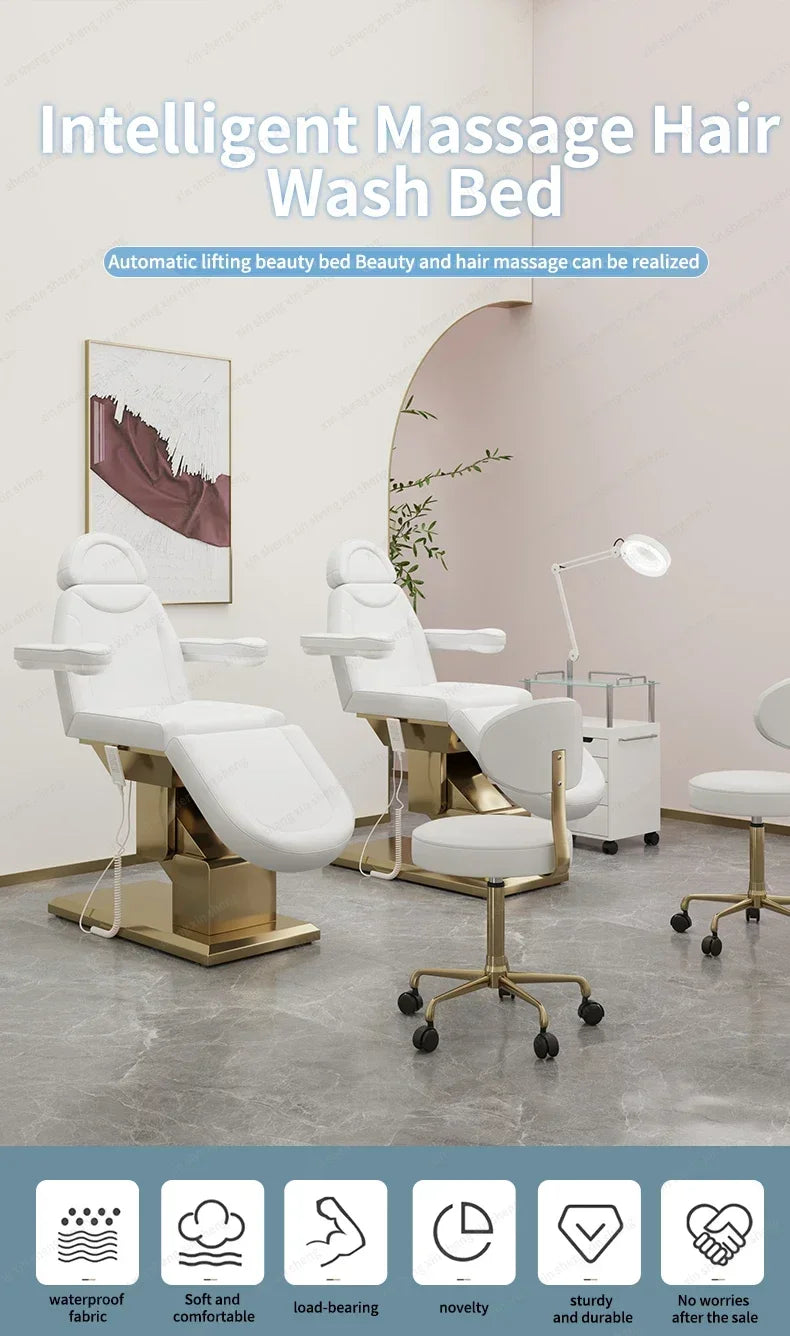 Electric Massage Bed | Adjustable Facial Spa Chair with Heat Therapy Massage Chairs Tidesmit