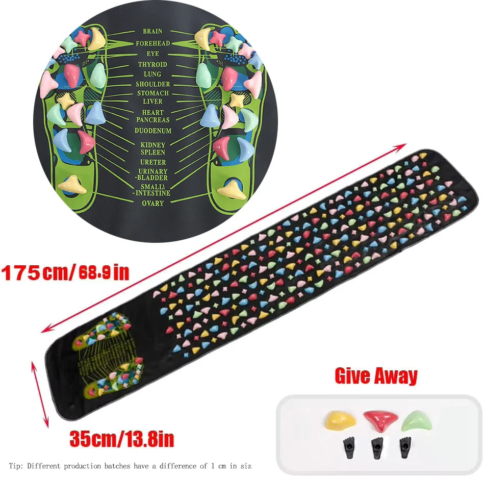 Foot Massage Mat - Acupressure Reflexology Pad for Home Wellness Relaxation Treatment Tidesmit