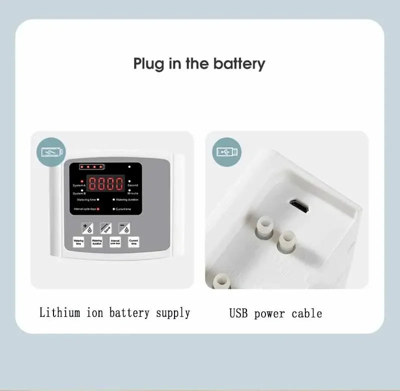 Solar Irrigation System Garden Automatic Drip Irrigation Kit Watering Timer Device Plant Irrigation Controller