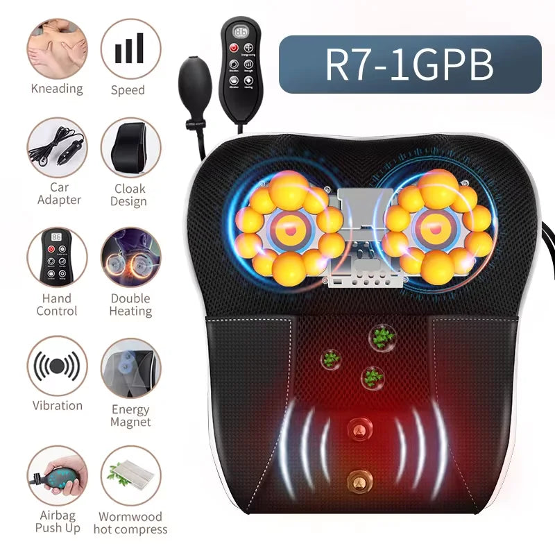Electric Neck Massager with Heat Therapy & Vibration | Tidesmit Relaxation Treatment upgrade Tidesmit