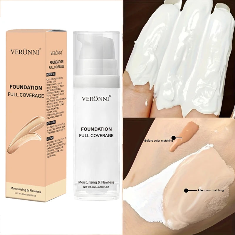 Tidesmit professional white matte face foundation for cosplay and gothic makeup texture close-up