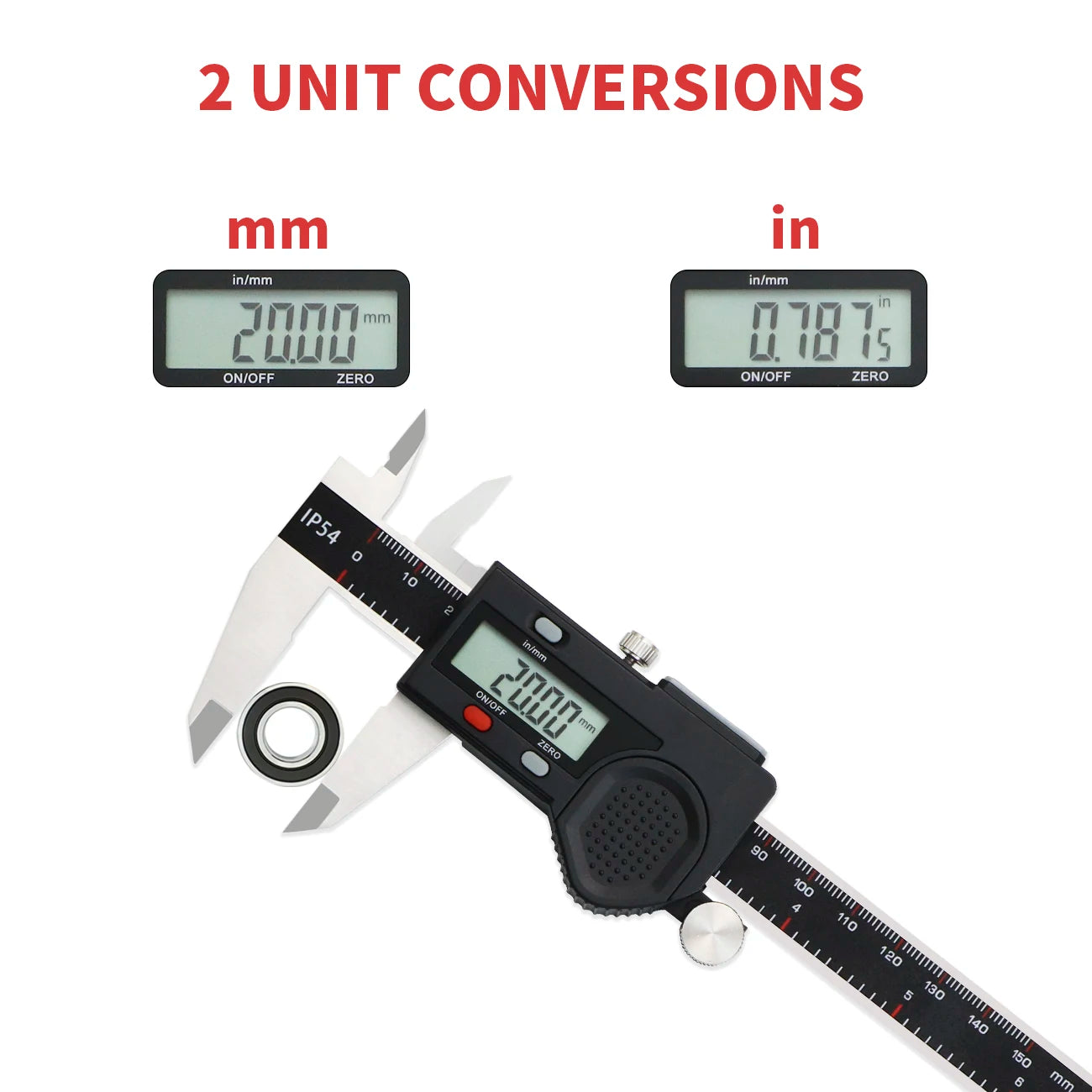 SHANHR New Hardened Stainless Steel 0-150mm Digital Caliper Vernier Caliper Micrometer Electronic Vernier Caliper Measuring Tool