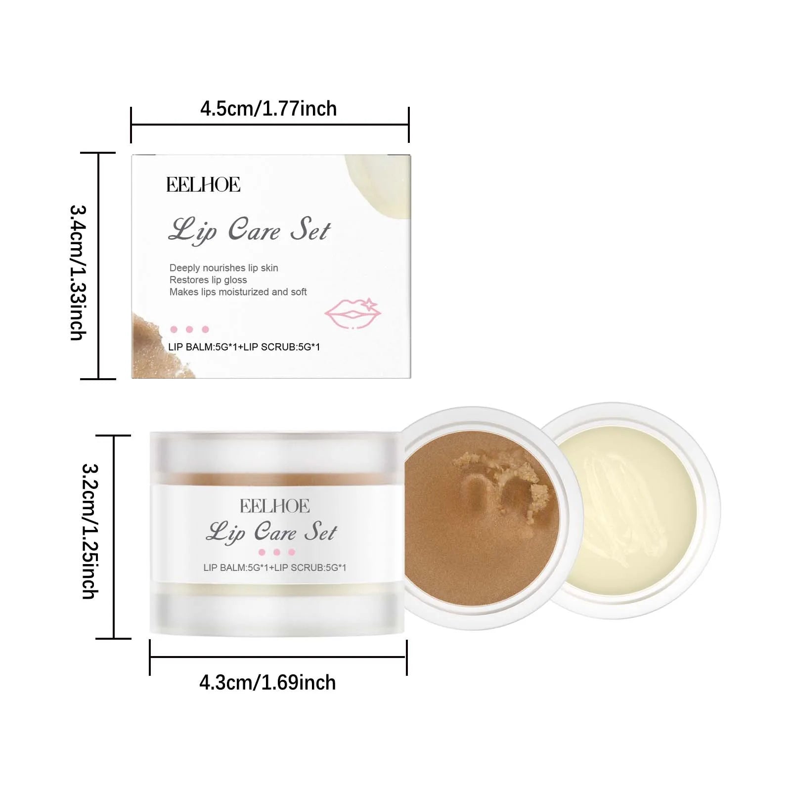 Moisturizing Lip Care Set - Gentle Exfoliating Balm (10 PCS) Lip Care 1 PC Tidesmit