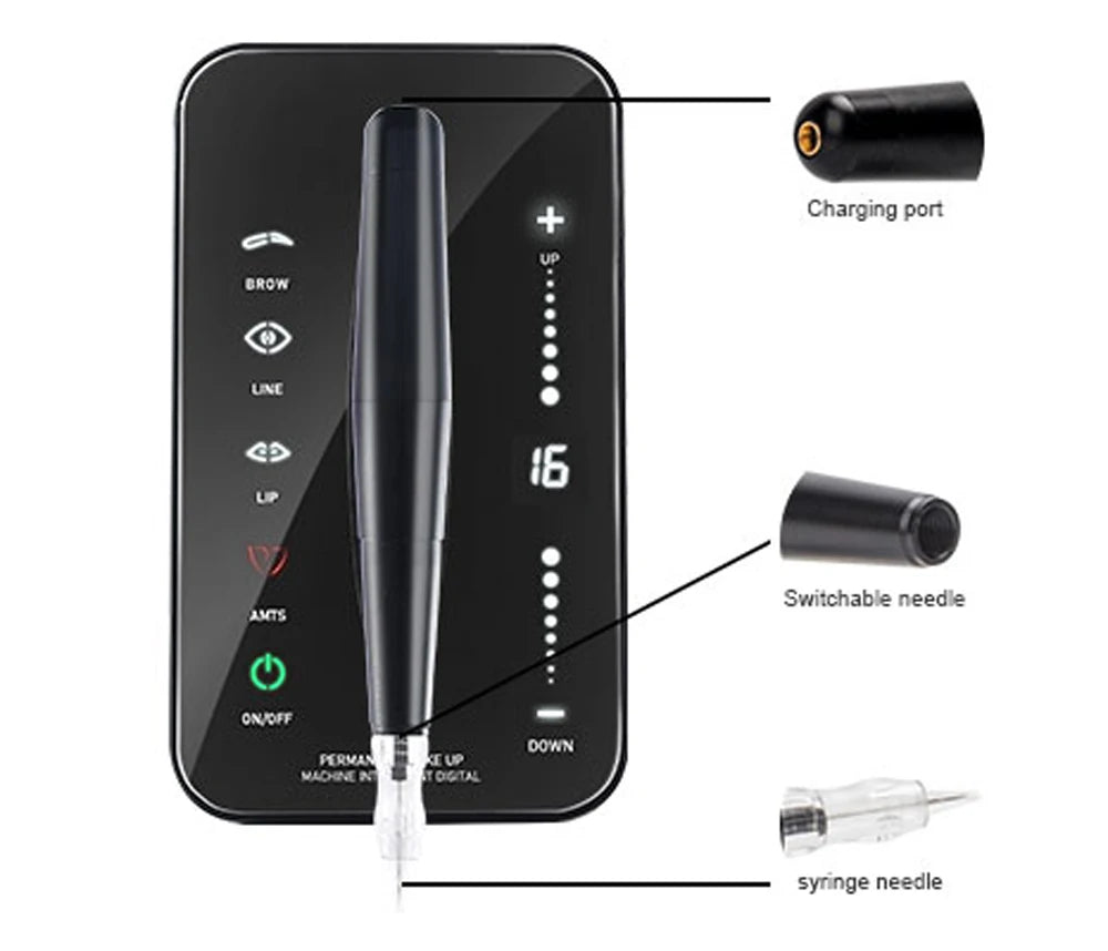 PMU Machine Kit PM007 | Digital Touch Screen Professional PMU Device Permanent Makeup Machines Tidesmit