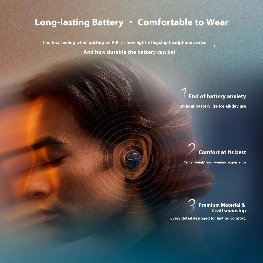 Bowers & Wilkins Pi8 Wireless ANC Earbuds by Tidesmit Tidesmit