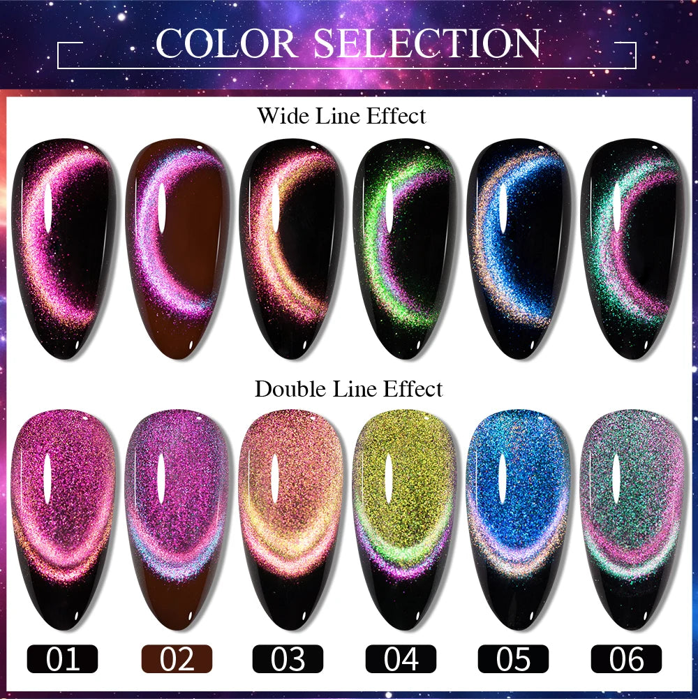 Cat Eye Magnetic Gel Polish 7.5ml - Professional Long-Lasting Nail Art Permanent Makeup Machines Tidesmit