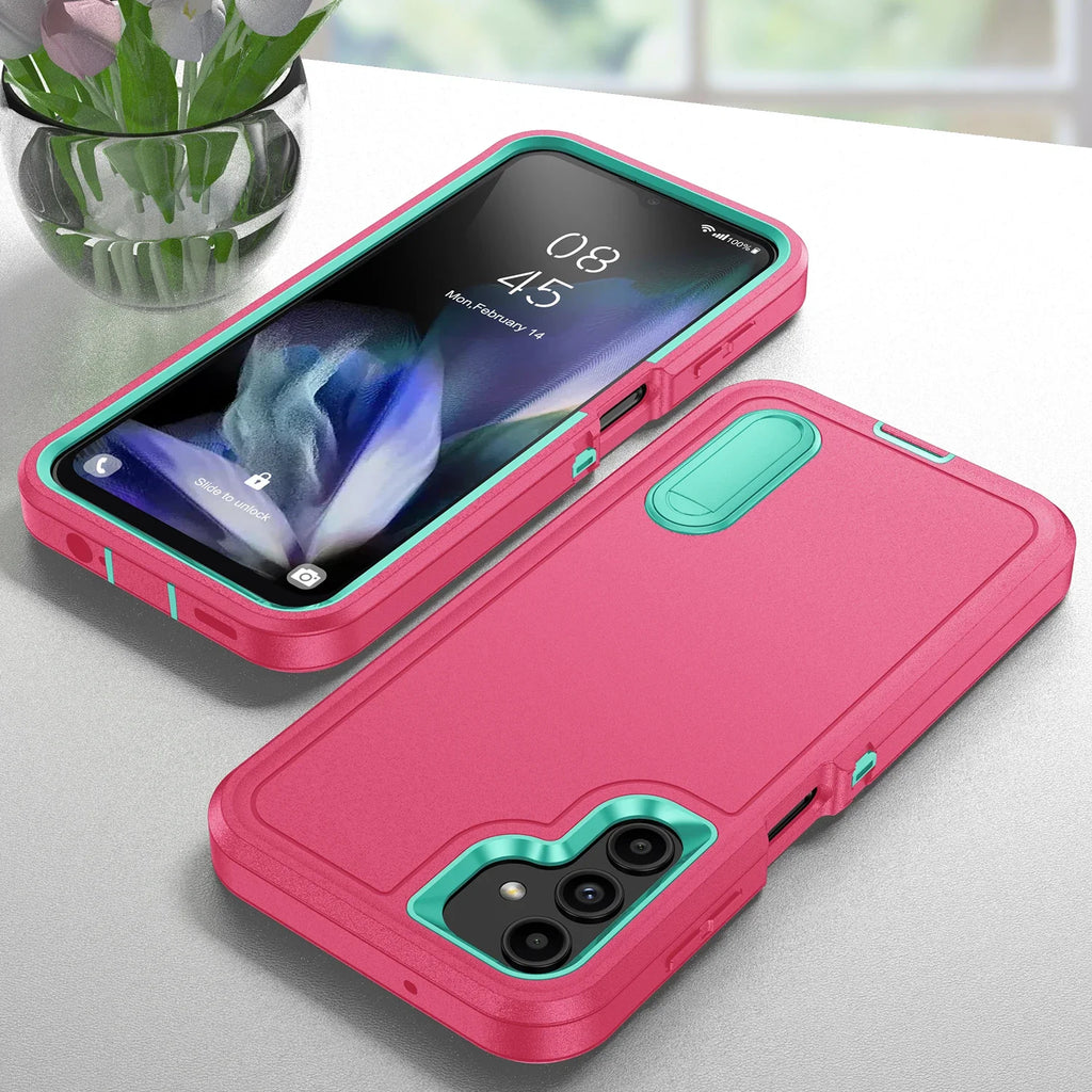 Samsung Galaxy A56 Case with Integrated Kickstand - Shock-Absorbing Cover Tidesmit