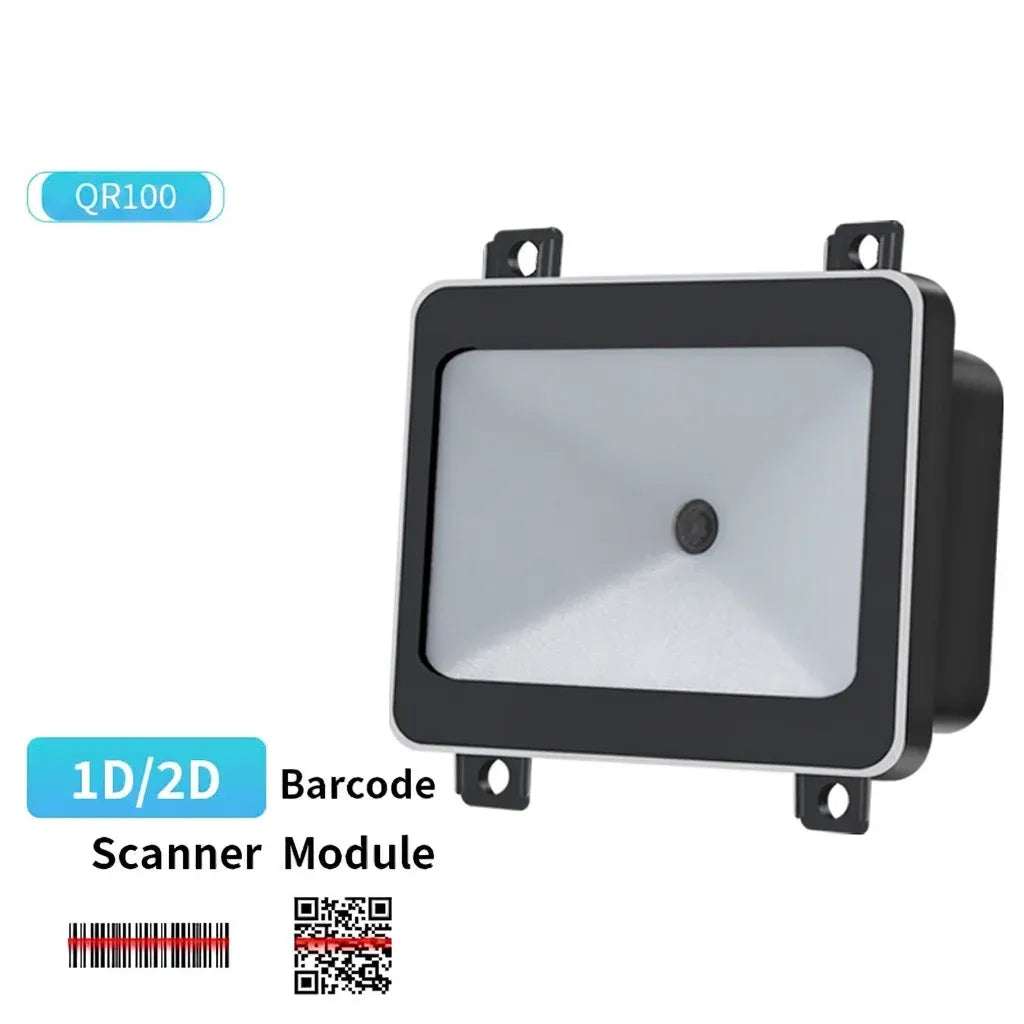 Embedded 1D/2D barcode scanner module with black frame and window lens