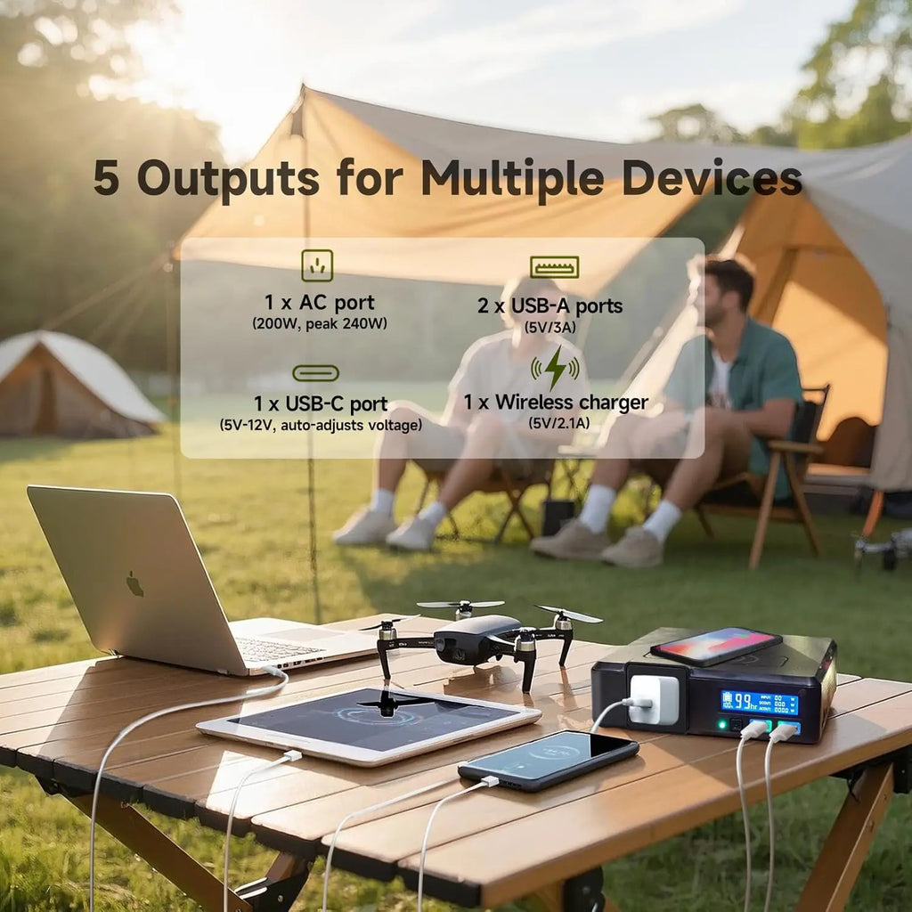 Portable Power Station 154Wh with Fast Charging PD Power Delivery Tidesmit