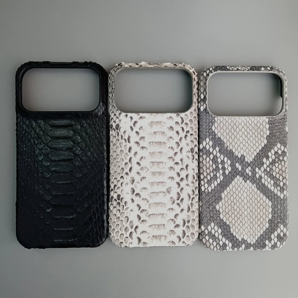 Python Leather iPhone Case: Genuine Snakeskin Slim Fit Protection Tidesmit