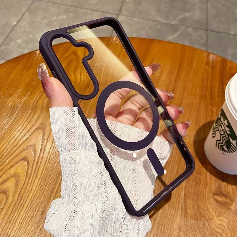Magnetic Wireless Charging Phone Case for Samsung - Shockproof Cover Tidesmit