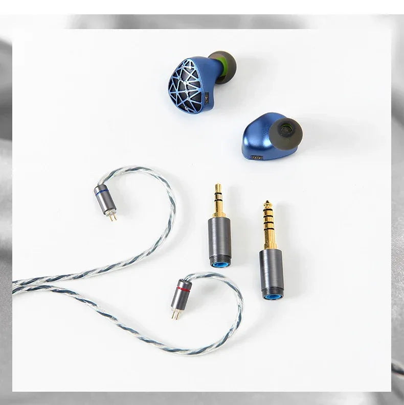 Sound Rhyme SR10 Hybrid IEMs | 10-Driver HiFi Wired Earphones | Tidesmit Tidesmit