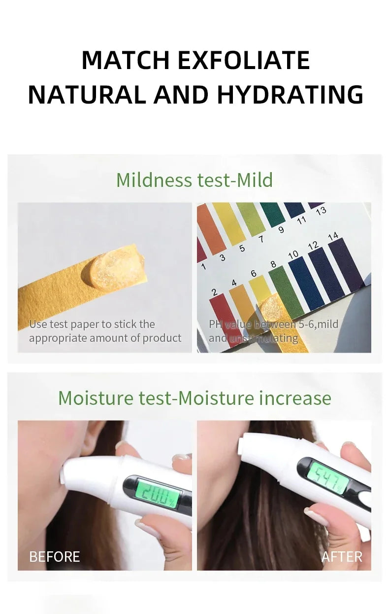 Matcha Exfoliating Peeling Gel | Deep Facial Scrub for Glowing Skin Scrubs Treatments Tidesmit