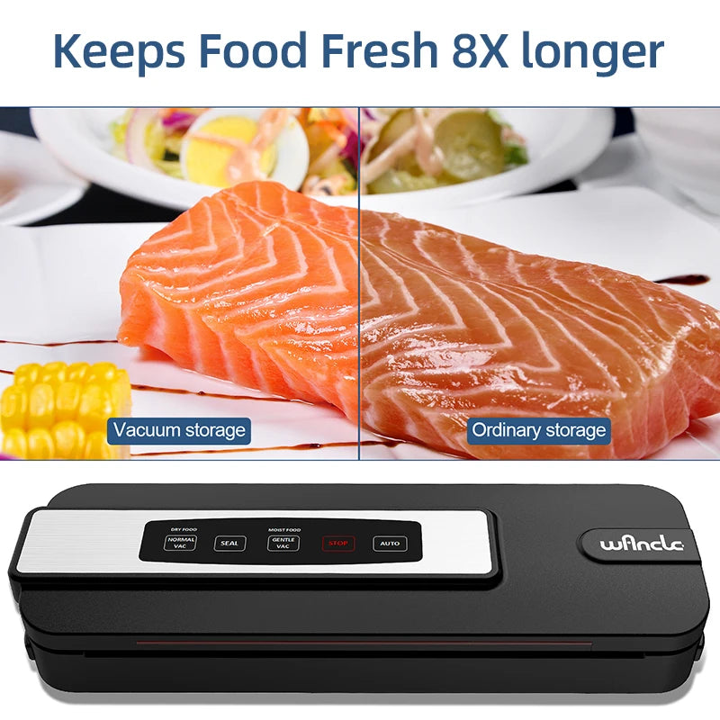 Automatic Food Vacuum Sealer with Preservation Modes Plastic Bag Sealing Machine Food Storage Vacuum Package Machine for Kitchen