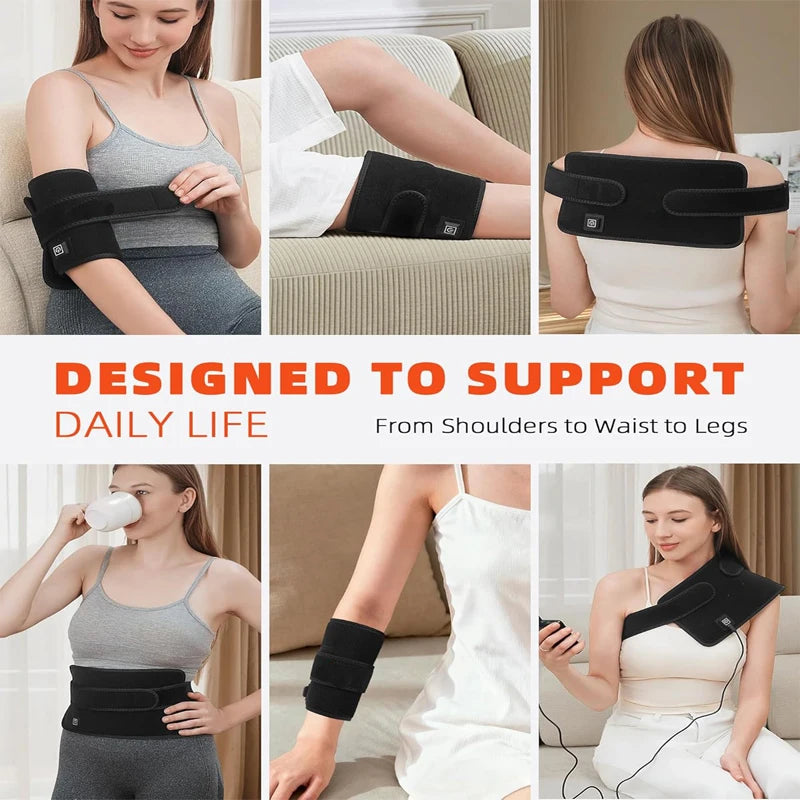 Red Light Therapy Belt for Back and Waist Portable Infrared Therapy Pad Featuring 660nm and 850nm Wavelength LED Lights