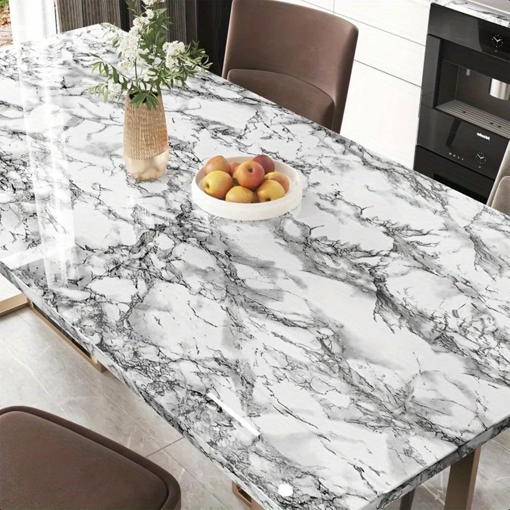 55cm Marble Vinyl Self Adhesive Wallpaper Waterproof Contact Paper PVC Wall Stickers for Kitchen Livingroom Home Decorative Film