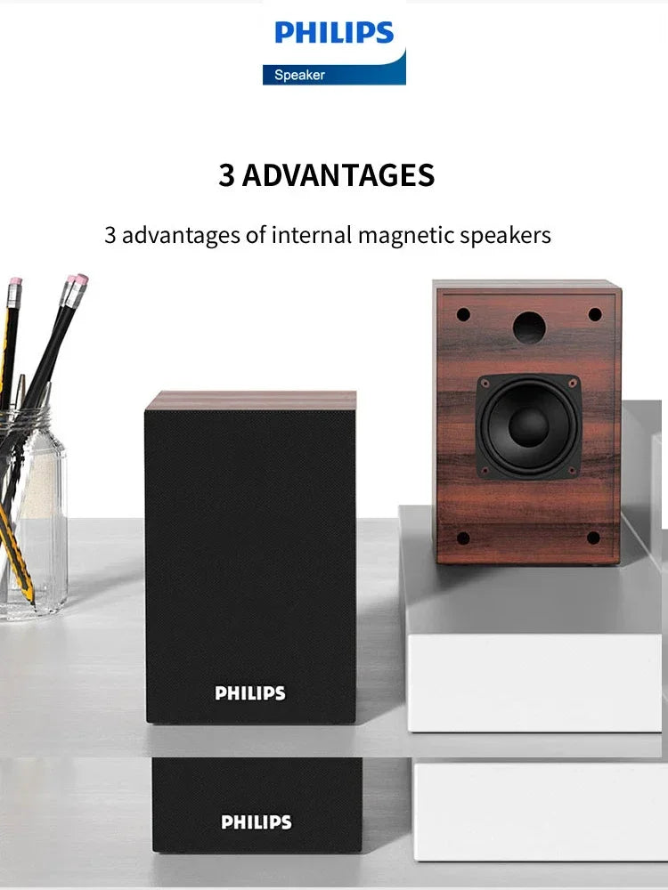 Philips SPA20 Portable Bluetooth Speaker with 360 Surround Sound Tidesmit