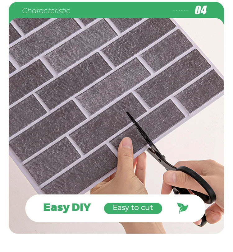 10/20Pcs Peel and Stick Tile Backsplash Thicker Design Marble Tiles 12"X12" Stick on Backsplash Self Adhesive Tiles for Any Room
