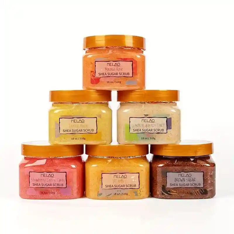 Organic Fruit Sugar Body Scrub | Exfoliating Shea Skin Polish by Tidesmit Scrubs Treatments Tidesmit
