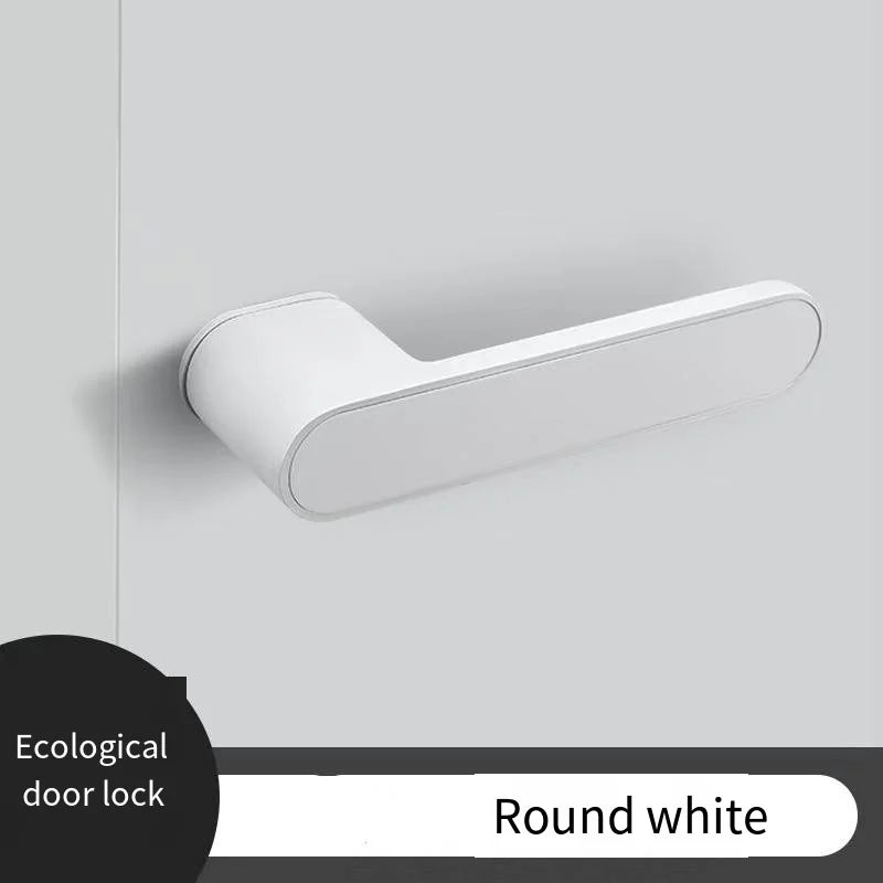 New High Aesthetic Minimalist Room Door Lock, Magnetic Silent Lock, Wooden Door Handle, Minimalist Style
