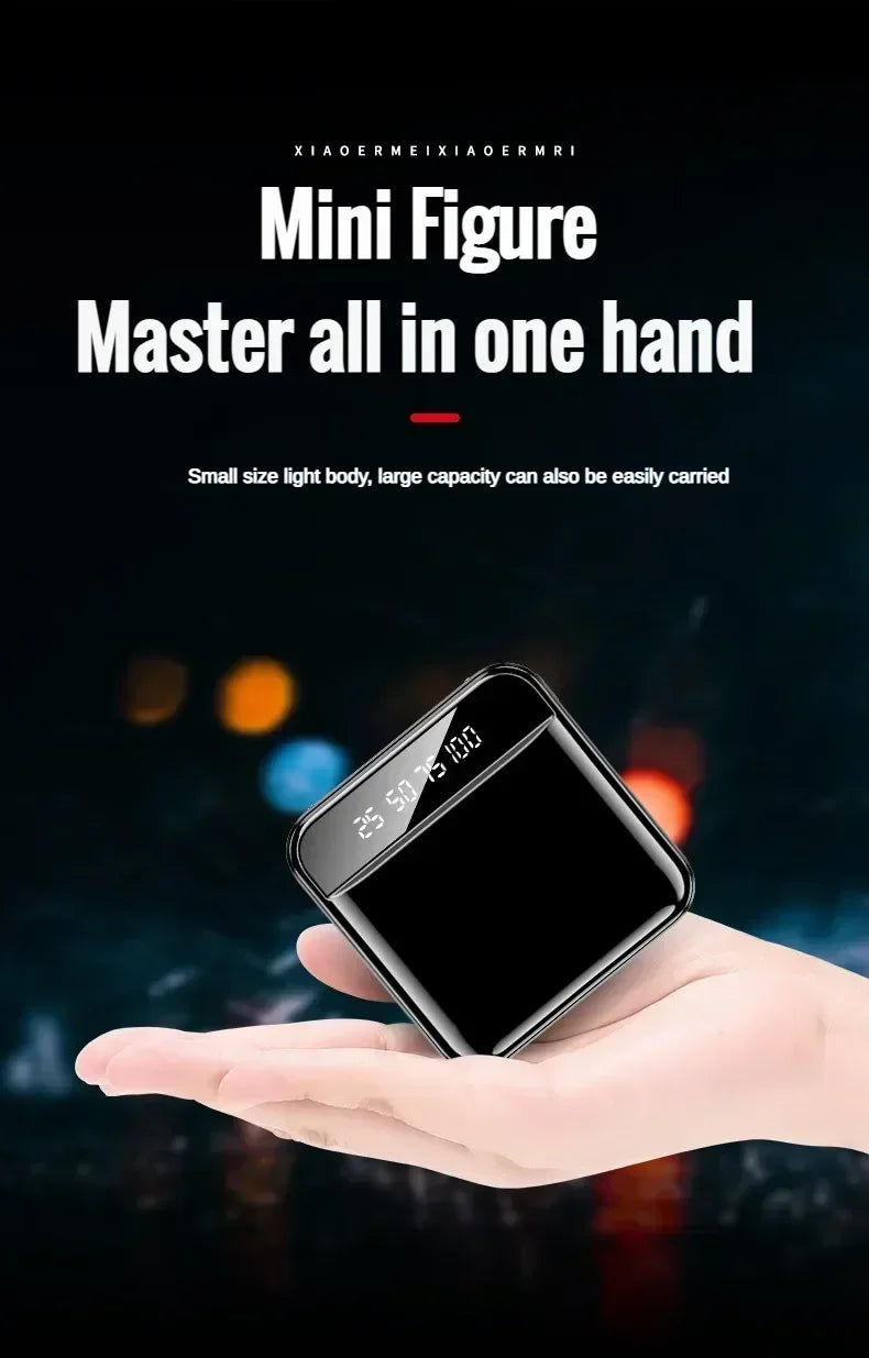 Portable Power Bank with Built-in Cable - High Capacity Fast Charger Tidesmit