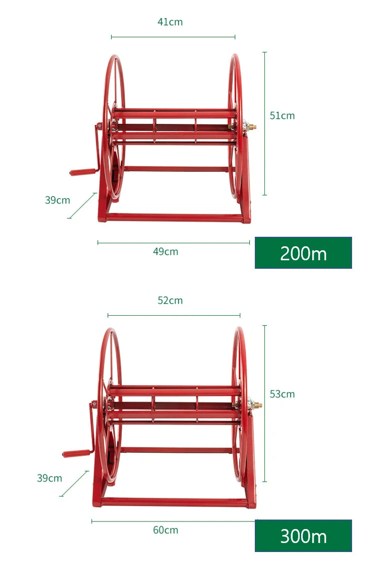 Agricultural Hose Reel / High Pressure Pesticide Sprayer Hose Winding Cart Garden Tools
