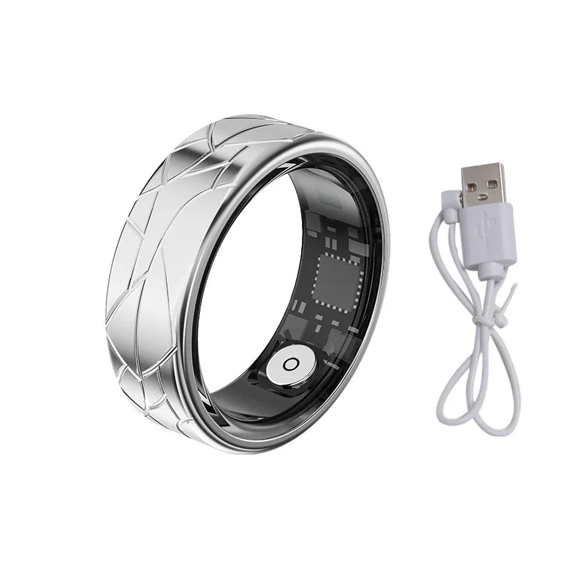 Smart Ring Set Sleep Tracking Wearable Rings Heart Rate Fitness Tracker Supports Android 5.0 Apple IOS 10.0 and Above Versions