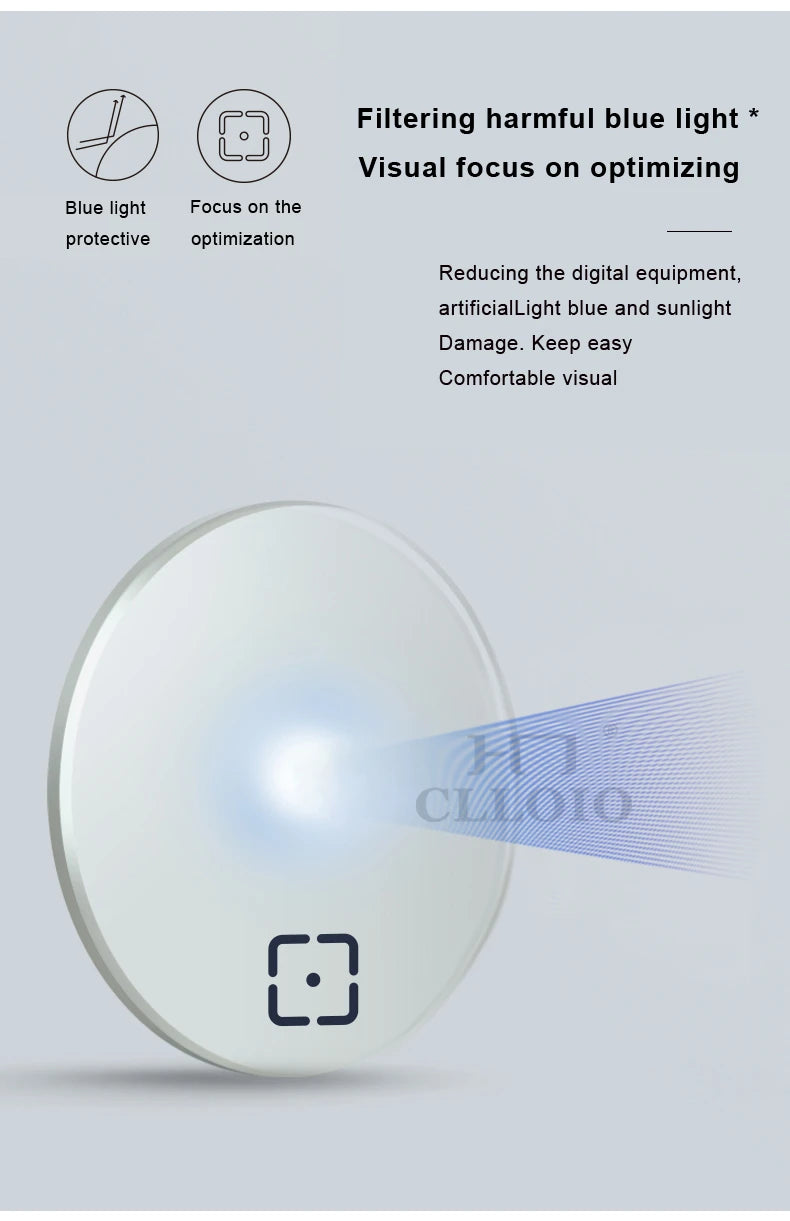 Progressive Multifocal Lenses 1.61 – Anti-Blue Light VR Smart Lenses Tidesmit