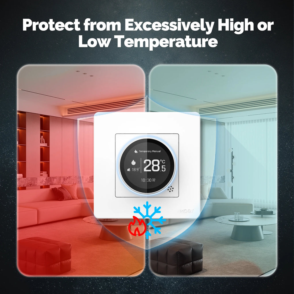 ZigBee Smart Knob Thermostat for Water Boiler Heating Systems Tidesmit