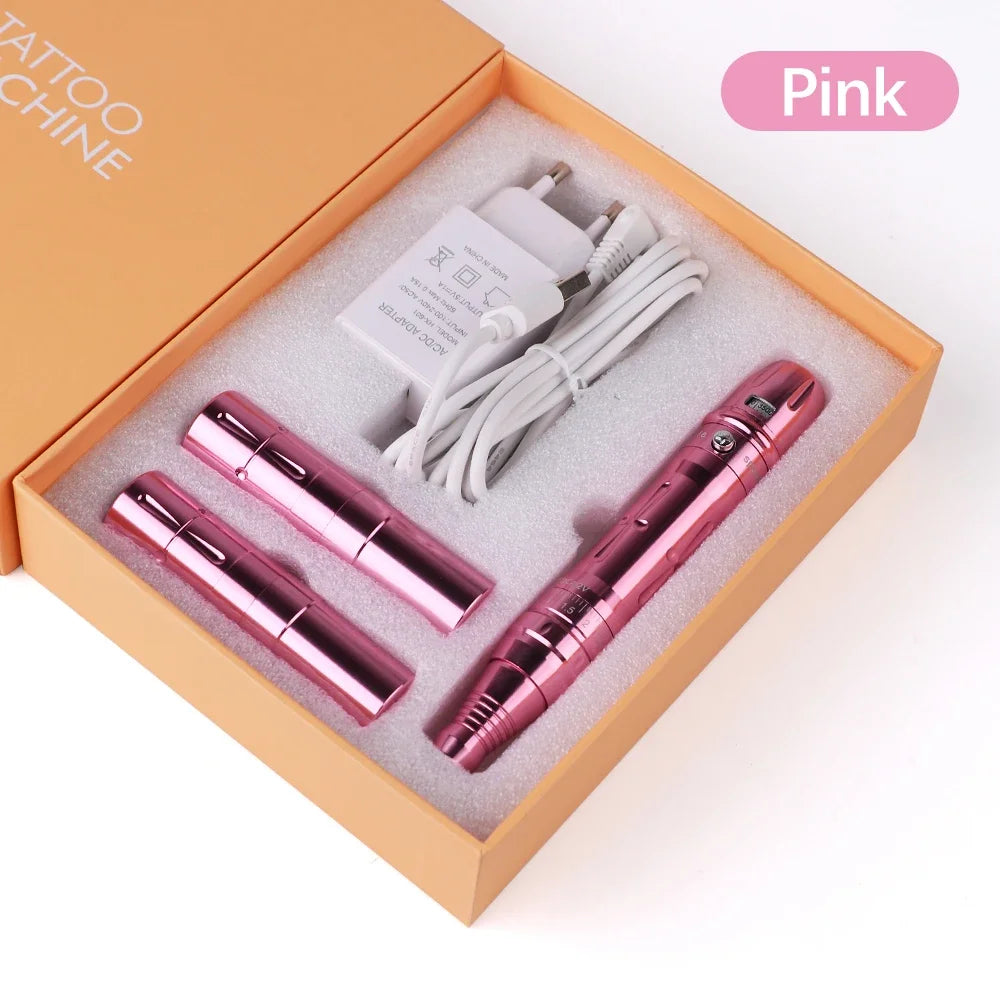 Permanent Makeup Machine for Microblading & Eyeliner - Silver/Pink Permanent Makeup Machines Tidesmit