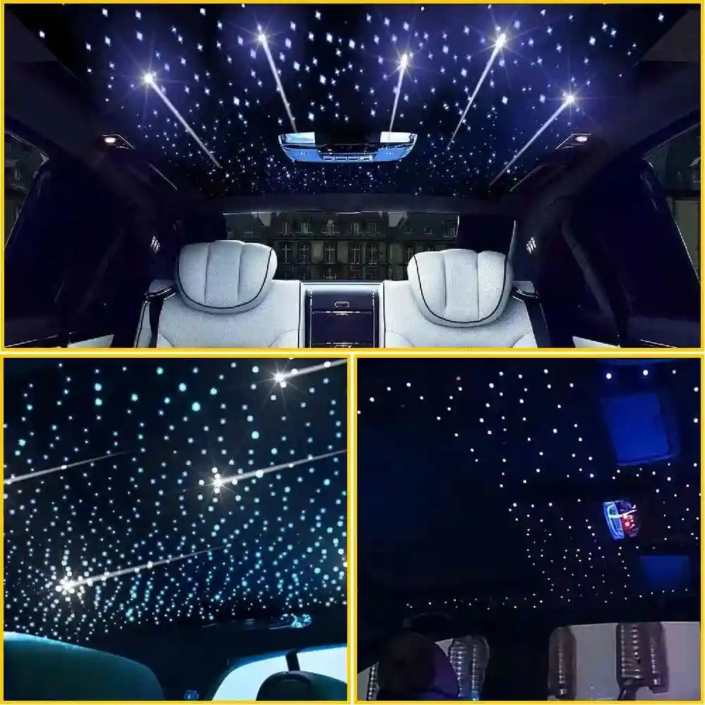 Fiber Optic Starry Sky Car Atmosphere Lamp - RGB LED Lighting Kit Tidesmit