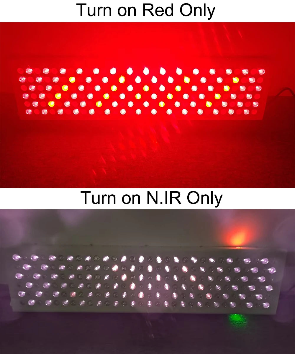 Plus900 Red Light Therapy Panels 630nm 660nm 810nm 830nm 850nm Near Infrared Therapy Light, LED Red Lamp Beauty Device