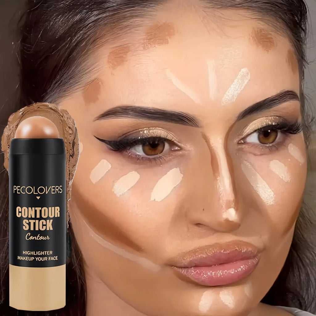 Tidesmit highlighting bronzer stick for face contouring and brightening showing texture close-up