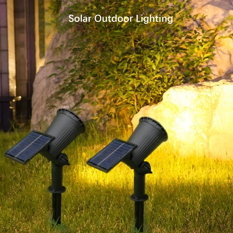 2/9LED Solar Spot Light Outdoor Waterproof Spotlights Solar Garden Lights Landscape Lighting Decoration Pathway Lawn Lamp