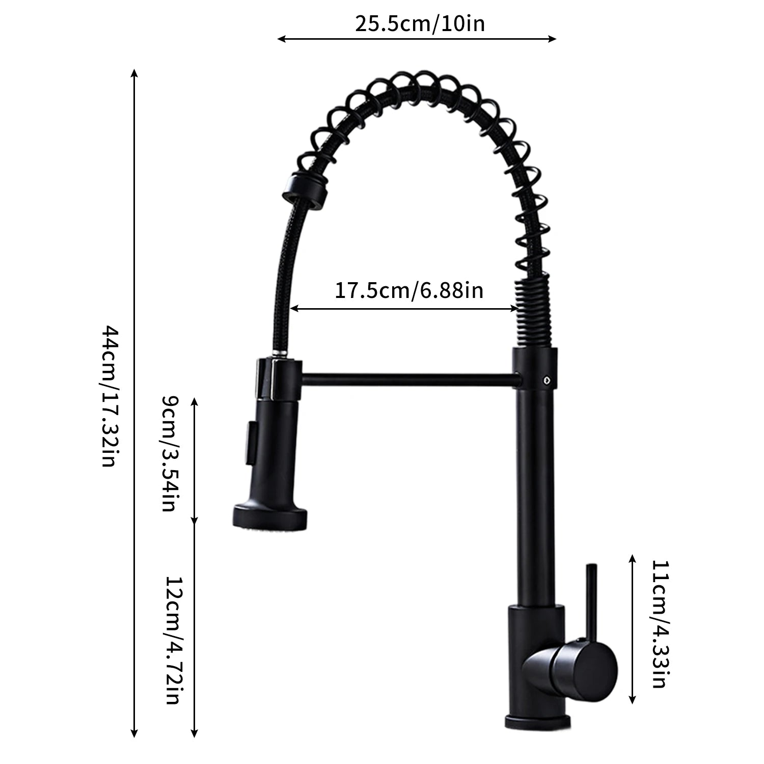 Kitchen Faucets Pull Out Sink Water Tap with Ceramic Valve Hot & Cold Water Different Water Flow Modes Deck Mounted 360° Rotation Fit for Two Sinks