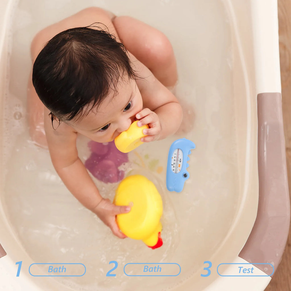 Baby Bath Thermometer Large Screen Cartoon Water Temperature for Tub Infant Bath Safety Room Temperature Measurement Tool