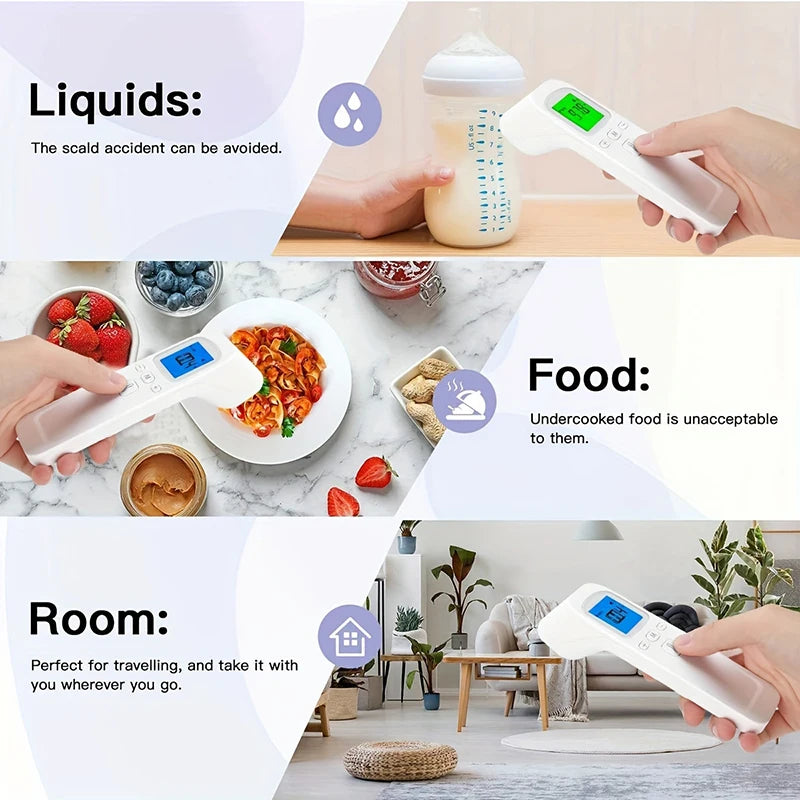 Forehead Digital Thermometer Non Contact Infrared Medical Thermometer Body Temperature Fever Measure Tool for Baby Adults