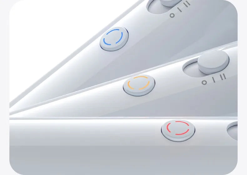 Lightweight 345g high-speed hair dryer with color-coded temperature buttons and intuitive airflow control settings.
