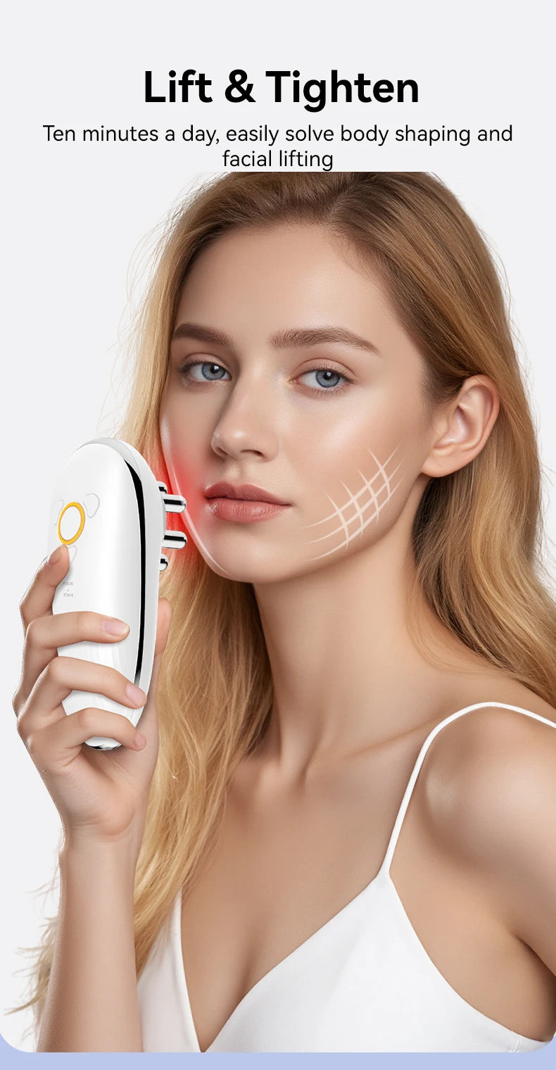 Face and Body Sculpting Electric Massager with Heat Therapy (White) Body Shaping Massage Equipment Tidesmit