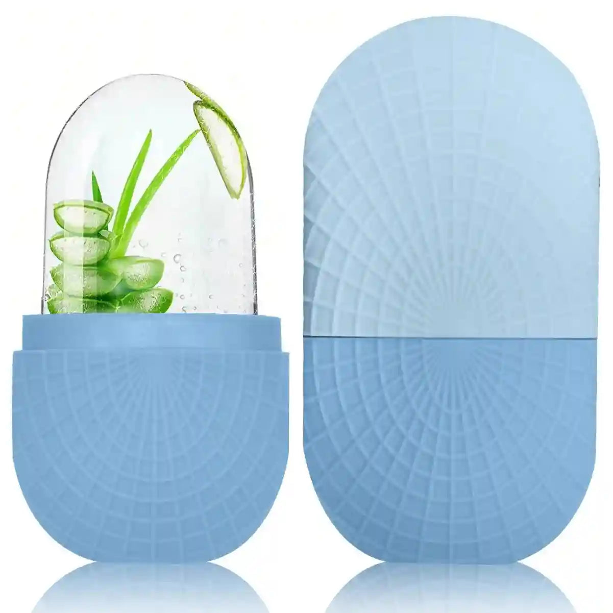 Ice Face Roller for Skincare - Silicone Facial Contouring Tool Eye Massage Instrument Blue Tidesmit