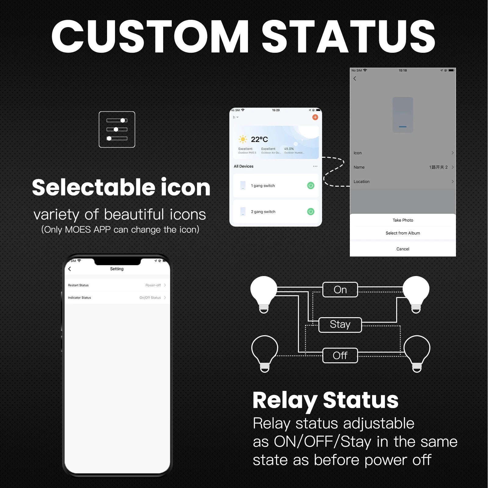 MOES New Star Ring Tuya Smart ZigBee3.0 Push Button Switch/Scene Switch Smart Life APP Remote Control Work with Alexa Google