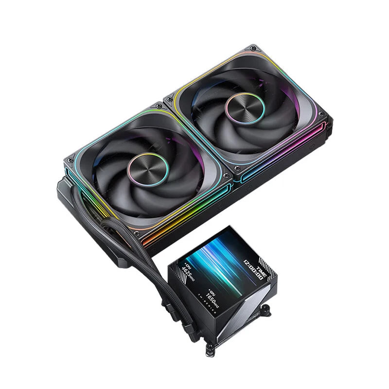 Jonsbo TM-280/TM-360 Integrated Water Cooling Radiator 3.95-inch Screen ARGB Lighting Effect Desktop Computer Case Water Cooling