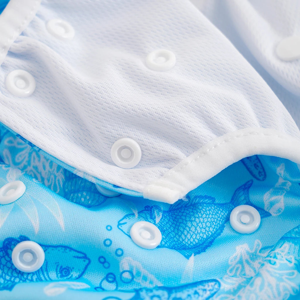 Elinfant 1 Pc Summer Breathable Swimming Diaper For Beach & Pool, Reusable Baby Cloth Diapers Training Pants