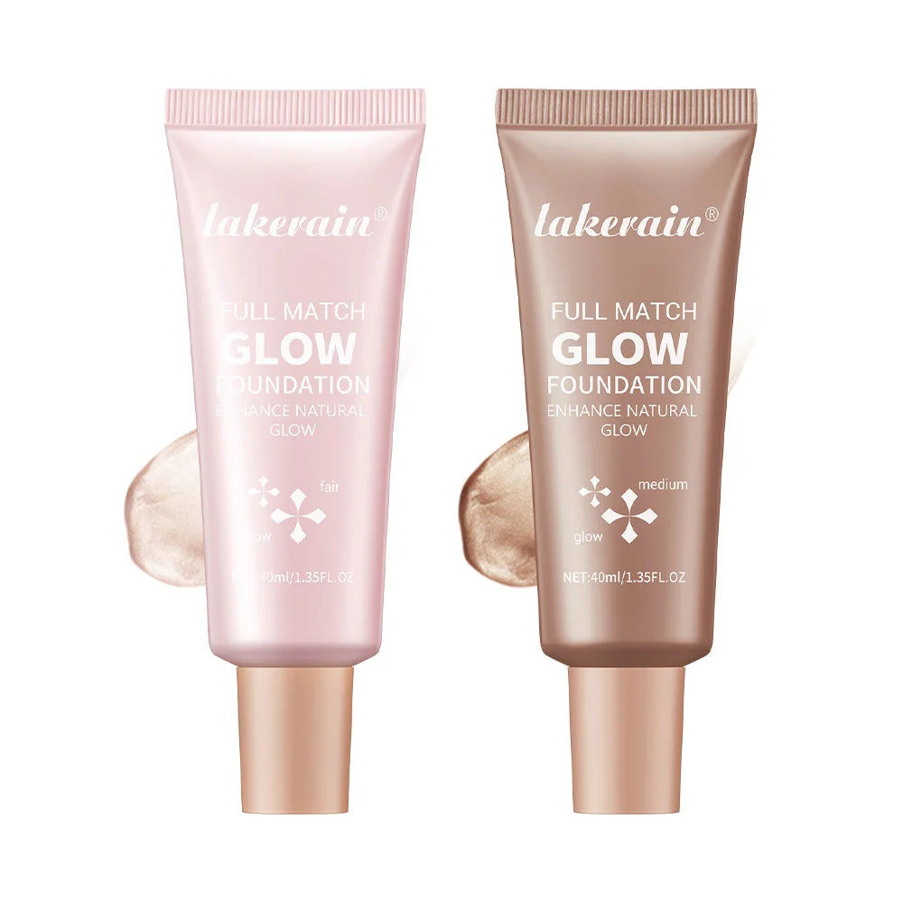 Tidesmit Glowing Foundation liquid highlighter texture swatch for natural radiant face makeup base