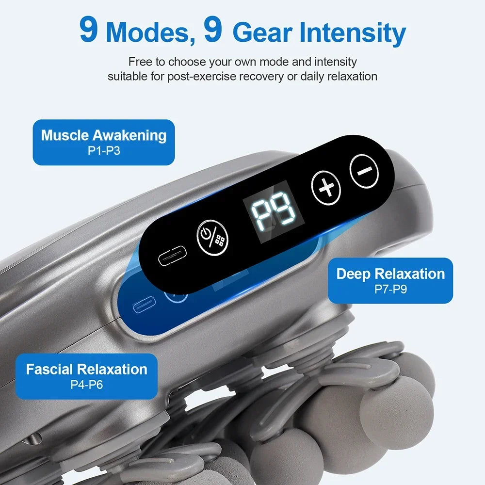 Fascia Gun Deep Tissue Massager – 24 Massage Heads – Tidesmit Fascia Gun Tidesmit